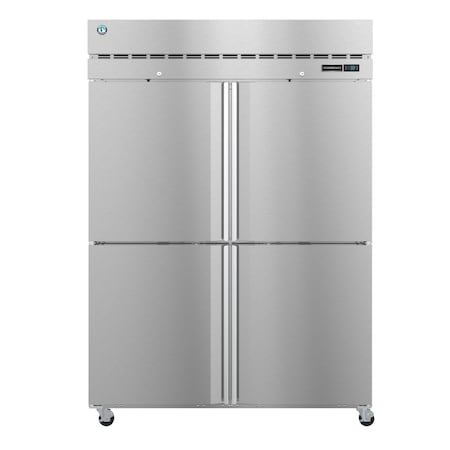 Hoshizaki Freezer, Two Section Upright, Half Stainless Doors with Lock F2A-HS